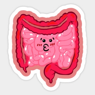 Cute Adorable Intestinal tract Sticker